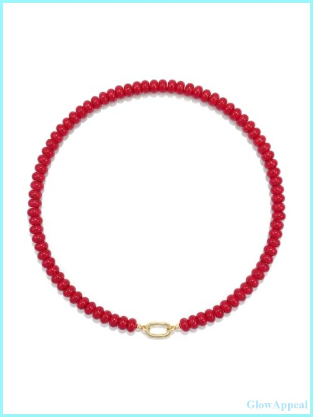 8MM Natural Stone Bead Necklace Gold Plated Copper Barrel Clasp Pendant Necklace